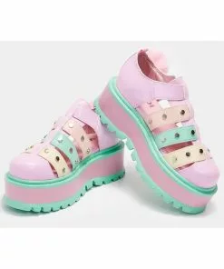 Koi Footwear Nyoka Kawaii Sandals Pastel Rainbow New In 9 Koi Footwear Nyoka Kawaii Sandals Pastel Rainbow New In