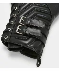 Koi Footwear Takla Padded Boots Black 10 Koi Footwear Takla Padded Boots Black