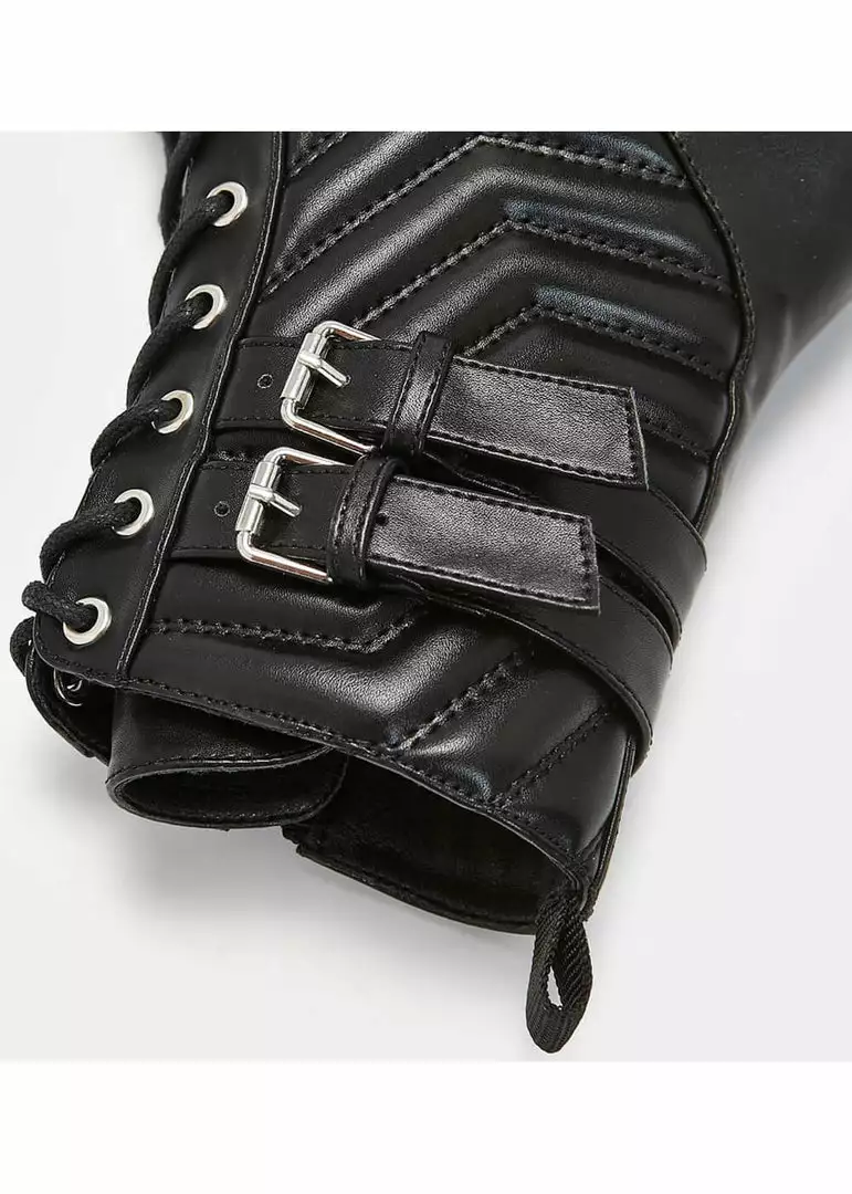 Koi Footwear Takla Padded Boots Black 5 Koi Footwear Takla Padded Boots Black