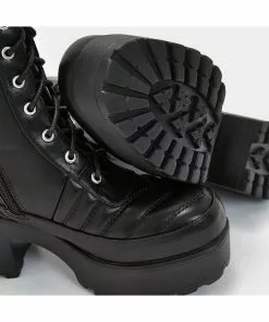 Koi Footwear Takla Padded Boots Black 11 Koi Footwear Takla Padded Boots Black