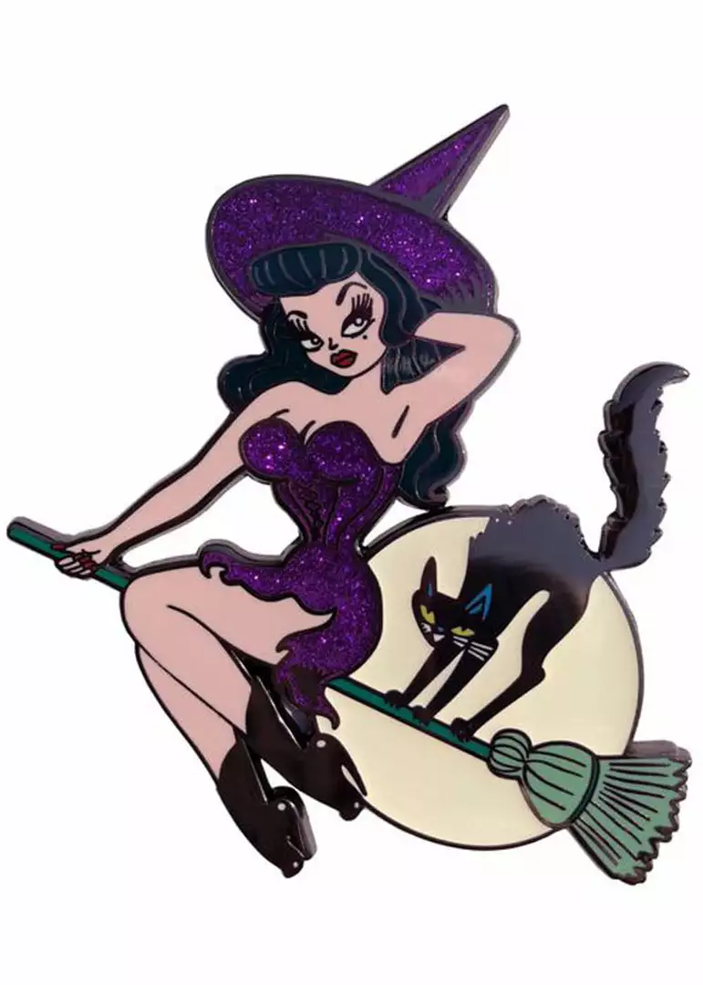 New In Kreepsville Hex Kitten XL Enamel Pin Black 3 New In Kreepsville Hex Kitten XL Enamel Pin Black