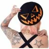 Kreepsville Trick Or Treat Pumpkin Beret Black 2 Kreepsville Trick Or Treat Pumpkin Beret Black