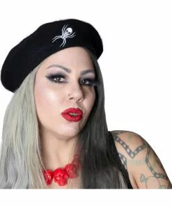 Kreepsville Web Beret Black New In