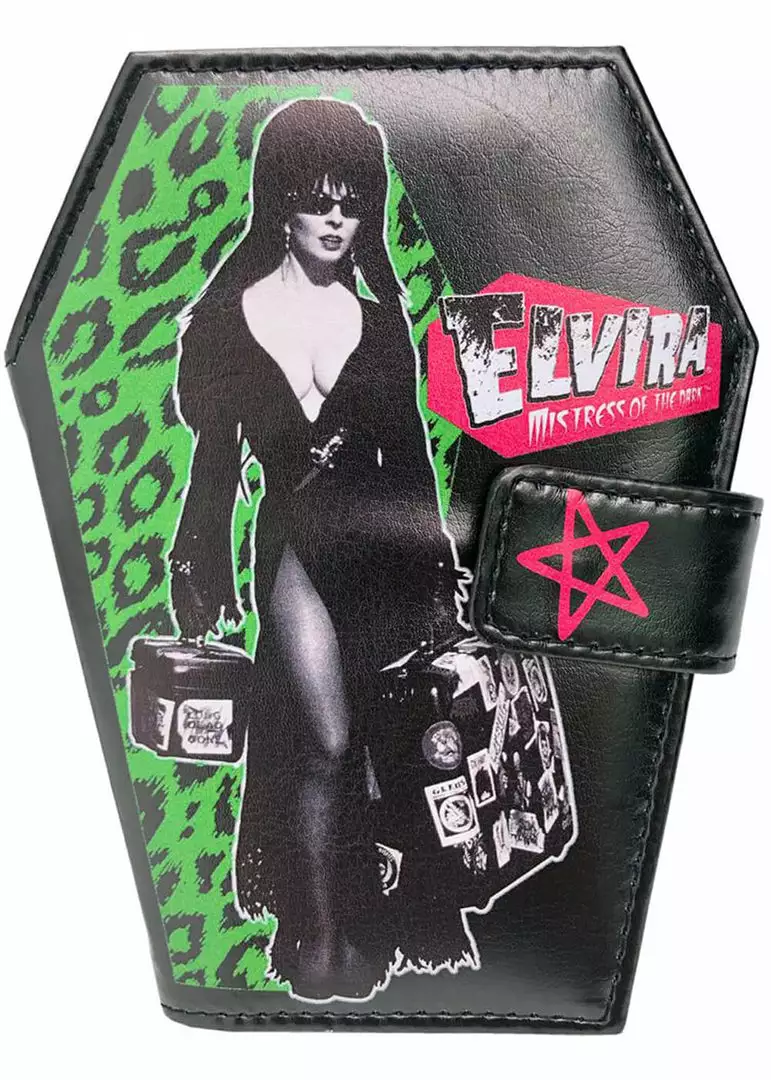 Kreepsville Elvira Leo Coffin Luggage Wallet Black New In 3 Kreepsville Elvira Leo Coffin Luggage Wallet Black New In