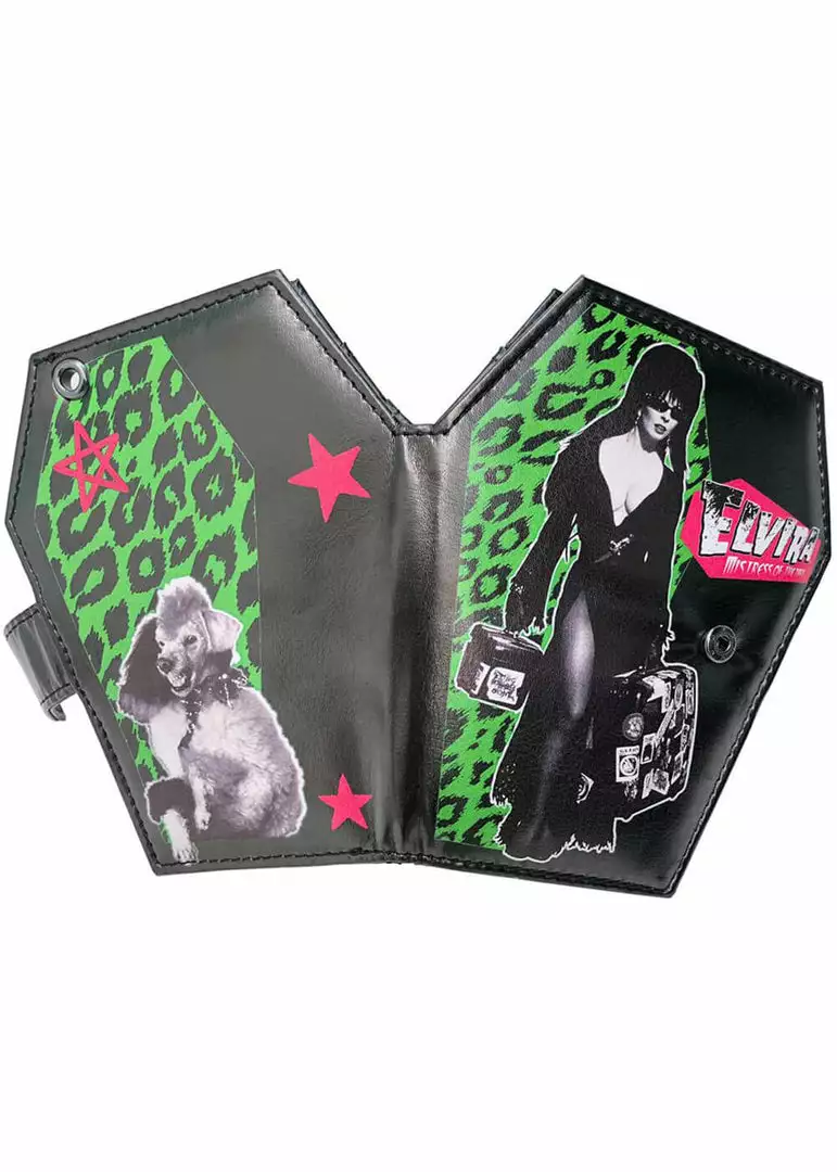 Kreepsville Elvira Leo Coffin Luggage Wallet Black New In 5 Kreepsville Elvira Leo Coffin Luggage Wallet Black New In