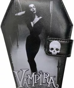New In Kreepsville Vampira Mist Coffin Wallet Black