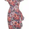 Lady Vintage Elsie Summer Scenes 50's Pencil Dress New In 1 Lady Vintage Elsie Summer Scenes 50's Pencil Dress New In
