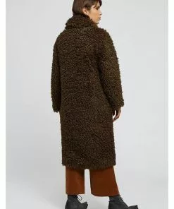 New In Louche Treerise Hair 70's Coat Khaki 8 New In Louche Treerise Hair 70's Coat Khaki