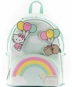 Loungefly Pusheen X Hello Kitty Balloons & Rainbow Backpack New In