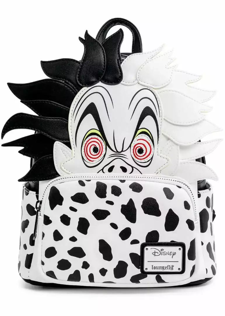 New In Loungefly Disney Villains Cruella De Vil Dalmation Spots Backpack 3 New In Loungefly Disney Villains Cruella De Vil Dalmation Spots Backpack