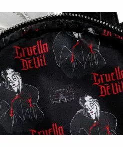 New In Loungefly Disney Villains Cruella De Vil Dalmation Spots Backpack