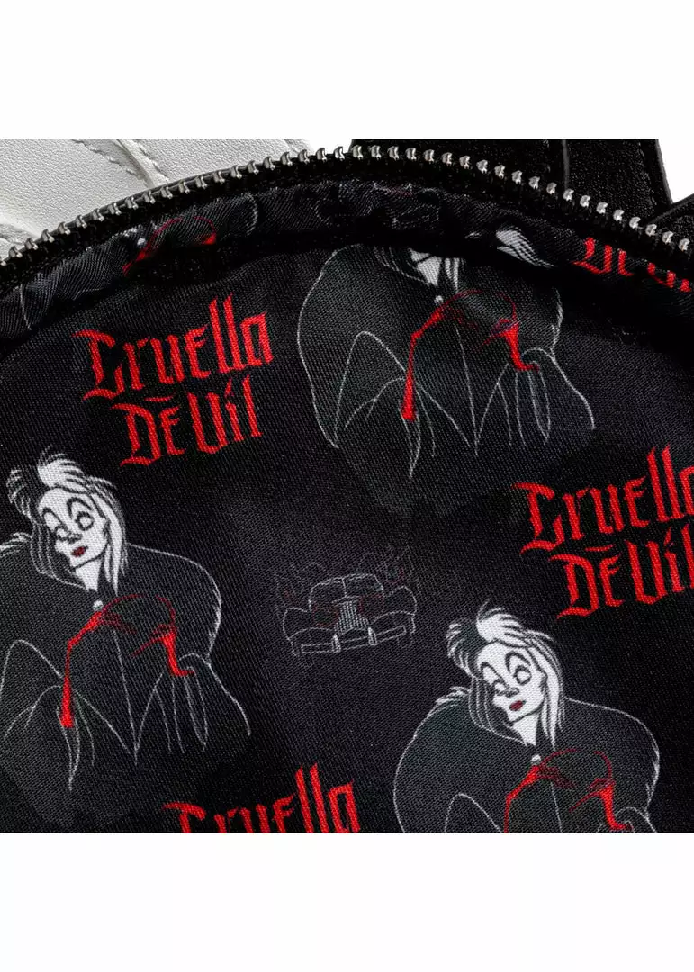 New In Loungefly Disney Villains Cruella De Vil Dalmation Spots Backpack 4 New In Loungefly Disney Villains Cruella De Vil Dalmation Spots Backpack