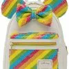 Loungefly Disney Minnie Mouse Sequin Rainbow Backpack 2 Loungefly Disney Minnie Mouse Sequin Rainbow Backpack
