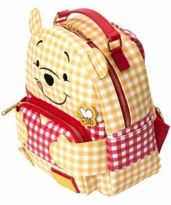 New In Loungefly Disney Winnie The Pooh Gingham Backpack Red 13 New In Loungefly Disney Winnie The Pooh Gingham Backpack Red