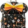 New In Loungefly Disney Spooky Mice Backpack With Headband