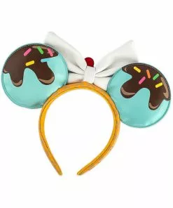 New In Loungefly Disney Minnie Mouse Sweet Treats Ears Headband