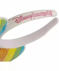 Loungefly Disney Minnie Mouse Sequin Rainbow Headband New In