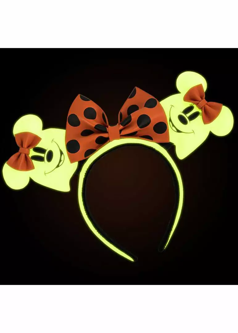 Loungefly Disney Ghost Minnie Glow In The Dark Headband New In 4 Loungefly Disney Ghost Minnie Glow In The Dark Headband New In