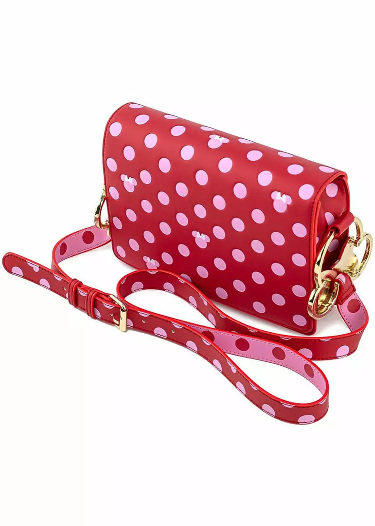 Loungefly Disney Minnie Mouse Polkadot Bow Strap Shoulderbag Pink New In 5 Loungefly Disney Minnie Mouse Polkadot Bow Strap Shoulderbag Pink New In