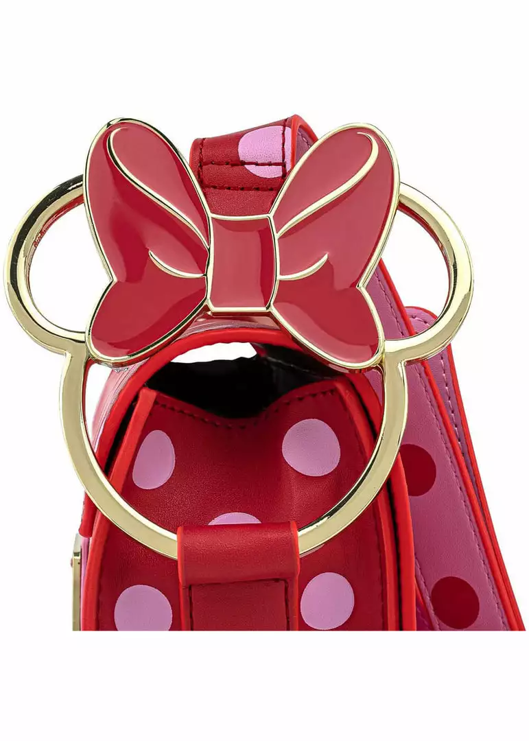 Loungefly Disney Minnie Mouse Polkadot Bow Strap Shoulderbag Pink New In 8 Loungefly Disney Minnie Mouse Polkadot Bow Strap Shoulderbag Pink New In