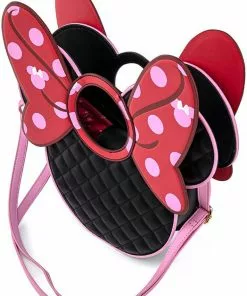 Loungefly Disney Minnie Mouse Polkadot Bow Head Shoulderbag Pink New In 11 Loungefly Disney Minnie Mouse Polkadot Bow Head Shoulderbag Pink New In