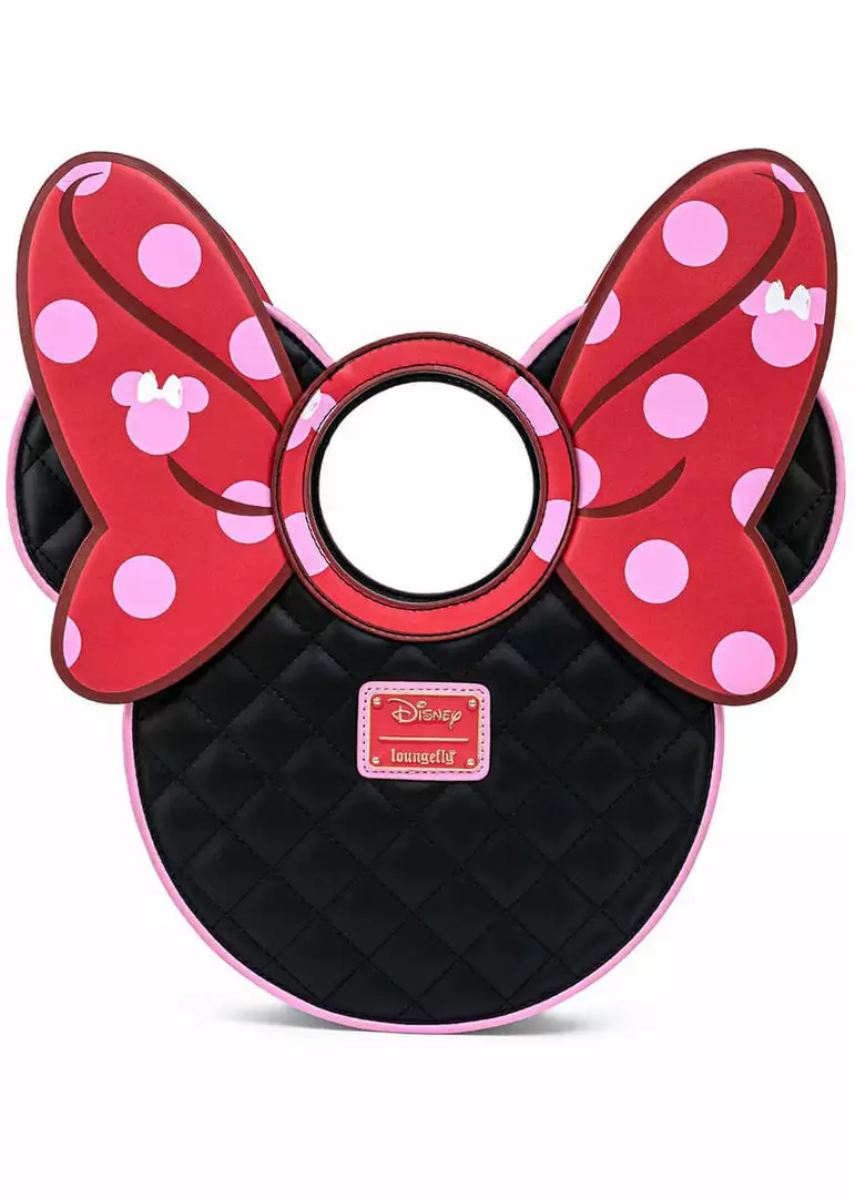 Loungefly Disney Minnie Mouse Polkadot Bow Head Shoulderbag Pink New In 3 Loungefly Disney Minnie Mouse Polkadot Bow Head Shoulderbag Pink New In