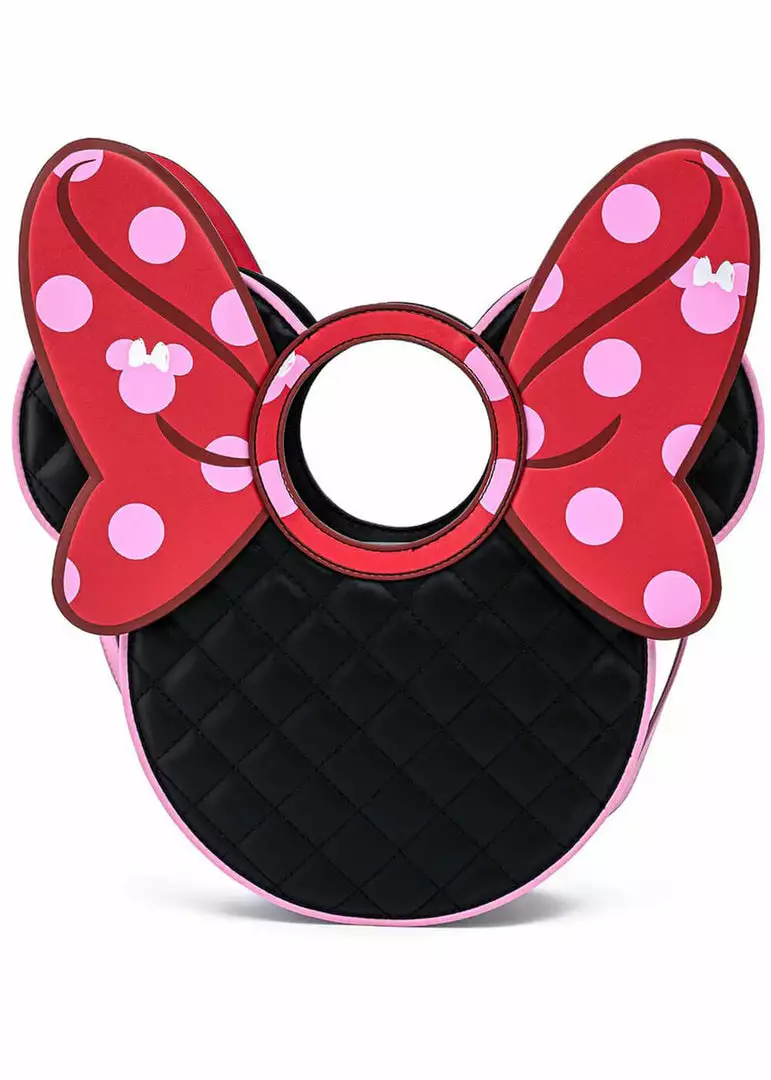 Loungefly Disney Minnie Mouse Polkadot Bow Head Shoulderbag Pink New In 5 Loungefly Disney Minnie Mouse Polkadot Bow Head Shoulderbag Pink New In