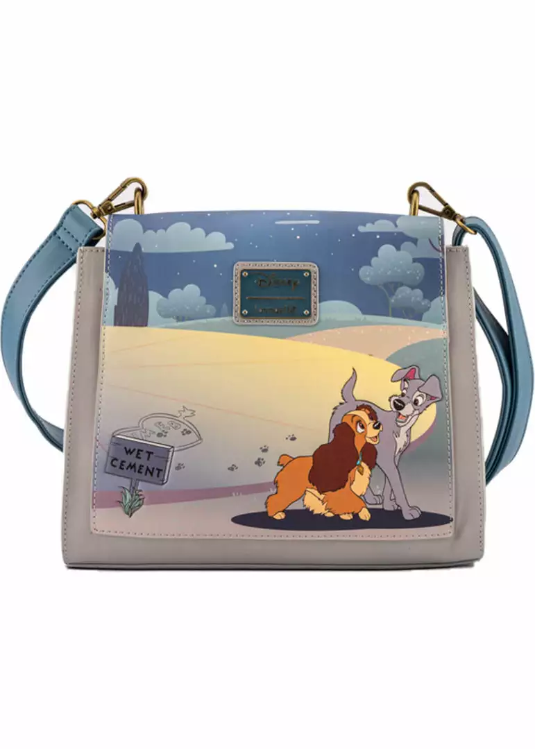 Loungefly Disney Lady And The Tramp Wet Cement Bag 4 Loungefly Disney Lady And The Tramp Wet Cement Bag