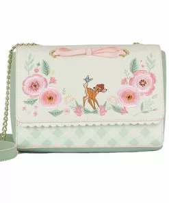 Loungefly Disney Bambi Spring Time Gingham Bag Green