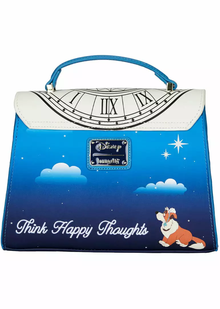 Loungefly Disney Peter Pan Glow Clock Crossbody Bag Blue 5 Loungefly Disney Peter Pan Glow Clock Crossbody Bag Blue