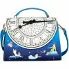 Loungefly Disney Peter Pan Glow Clock Crossbody Bag Blue 1 Loungefly Disney Peter Pan Glow Clock Crossbody Bag Blue