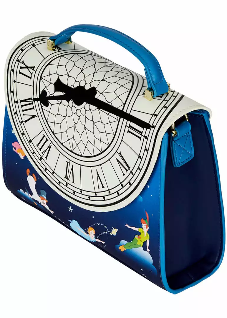 Loungefly Disney Peter Pan Glow Clock Crossbody Bag Blue 8 Loungefly Disney Peter Pan Glow Clock Crossbody Bag Blue
