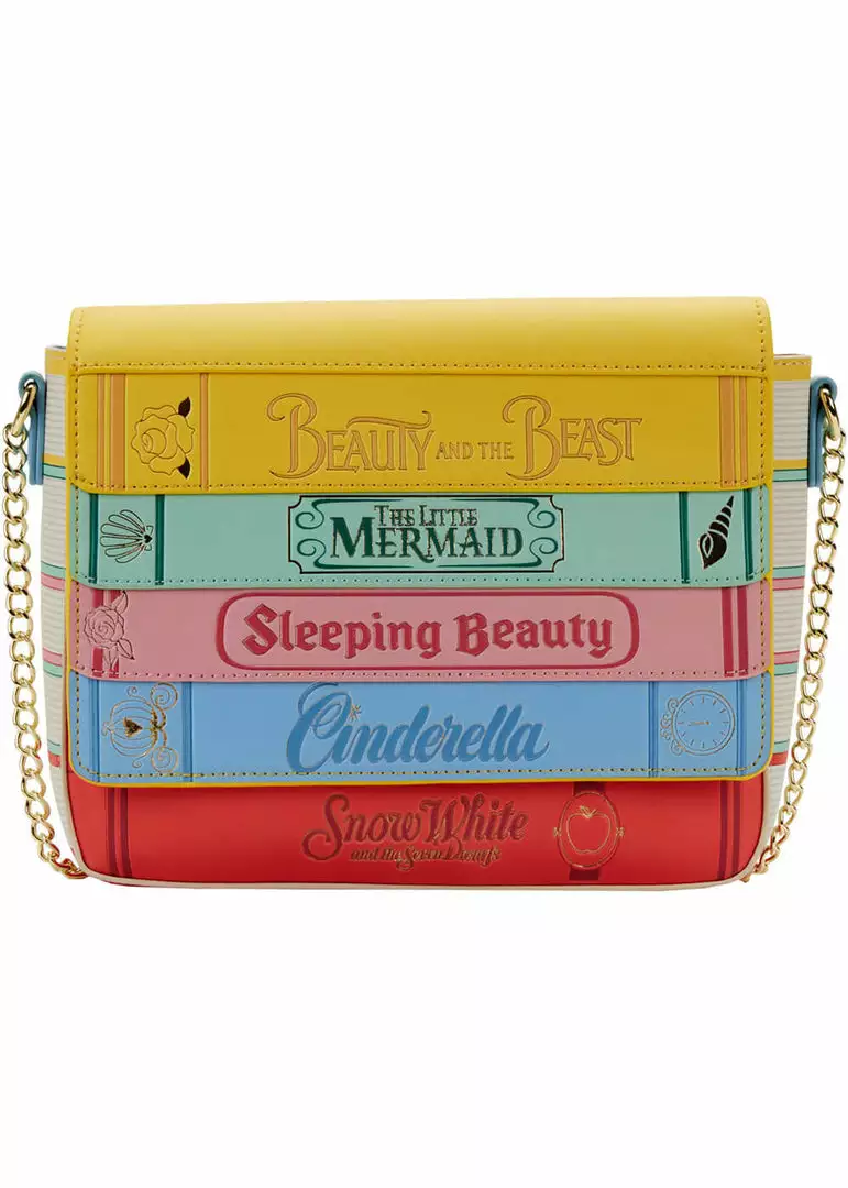 Loungefly Disney Princess Books Classic Crossbody Bag Multi 3 Loungefly Disney Princess Books Classic Crossbody Bag Multi