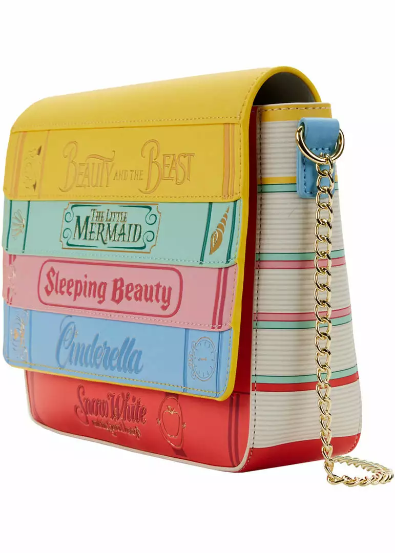 Loungefly Disney Princess Books Classic Crossbody Bag Multi 4 Loungefly Disney Princess Books Classic Crossbody Bag Multi