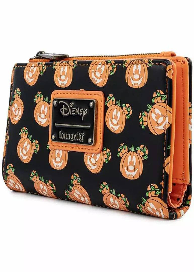 Loungefly Disney Mick-O-Lantern Wallet New In 7 Loungefly Disney Mick-O-Lantern Wallet New In