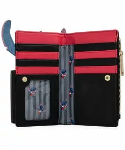 New In Loungefly Disney Lilo And Stitch Vampire Bow Tie Wallet