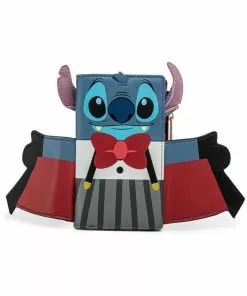 New In Loungefly Disney Lilo And Stitch Vampire Bow Tie Wallet