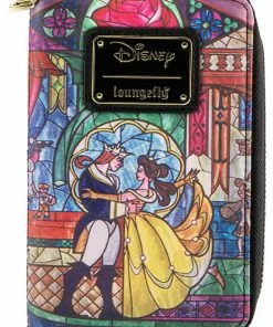 New In Loungefly Disney Beauty & The Beast Princess Castle Belle Wallet