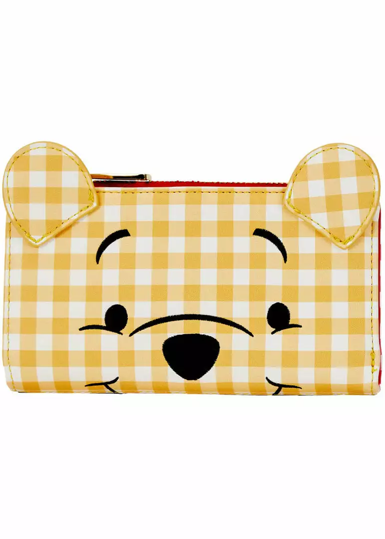 New In Loungefly Disney Winnie The Pooh Gingham Wallet Yellow 3 New In Loungefly Disney Winnie The Pooh Gingham Wallet Yellow