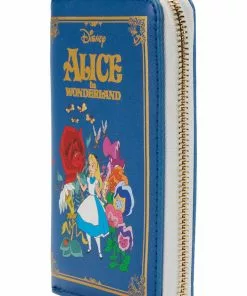 Loungefly Disney Alice In Wonderland Classic Book Wallet Blue