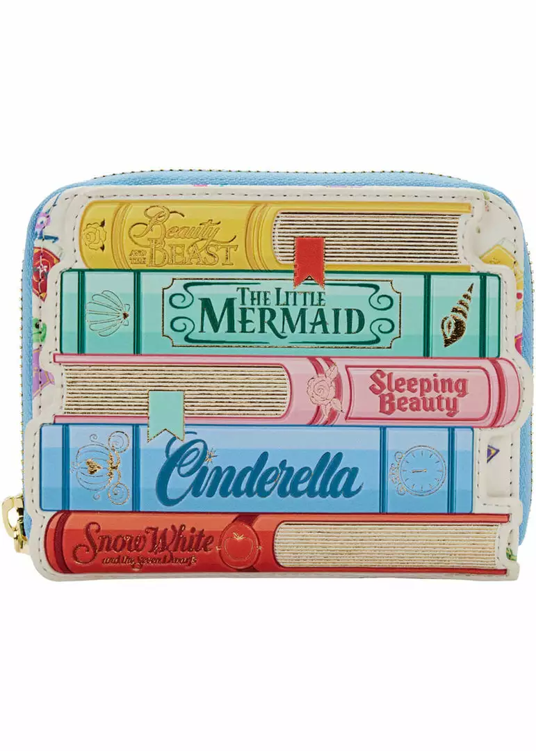 Loungefly Disney Princess Books Classic Wallet Multi New In 3 Loungefly Disney Princess Books Classic Wallet Multi New In