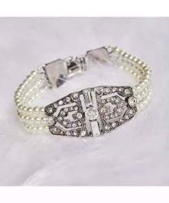 Love Vintage Art Deco 20's Bracelet Cream New In 9 Love Vintage Art Deco 20's Bracelet Cream New In