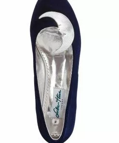 Lulu Hun Luna Moon 60's Heels Navy