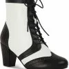 Lulu Hun Adele 60's Boots Black White 2 Lulu Hun Adele 60's Boots Black White