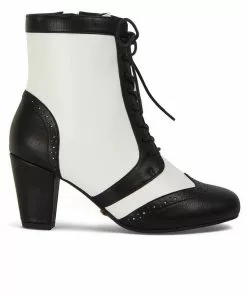 Lulu Hun Adele 60's Boots Black White
