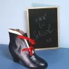 Lulu Hun Gemma 40's Boots Navy New In