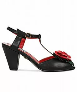 New In Lulu Hun Rosa T-Bar 50's Pumps Black 7 New In Lulu Hun Rosa T-Bar 50's Pumps Black