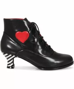Lulu Hun Medea Heart 60's Ankleboots Black