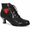 Lulu Hun Medea Heart 60's Ankleboots Black 2 Lulu Hun Medea Heart 60's Ankleboots Black