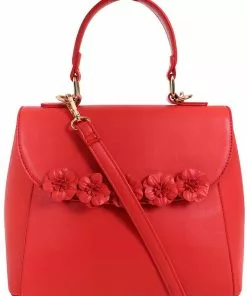 New In Lulu Hun Zoe Floral 50's Handbag Red